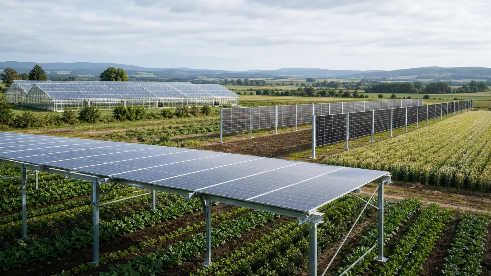 Hoch aufgeständerte, vertikale und geschlossene Agri-PV-Systeme im Vergleich