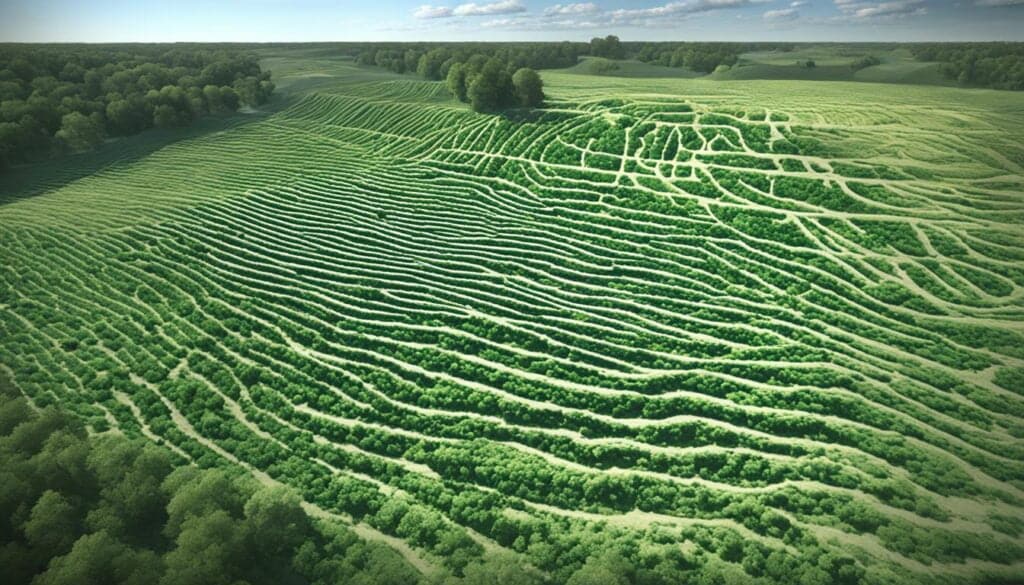 Veränderung der Landschaft